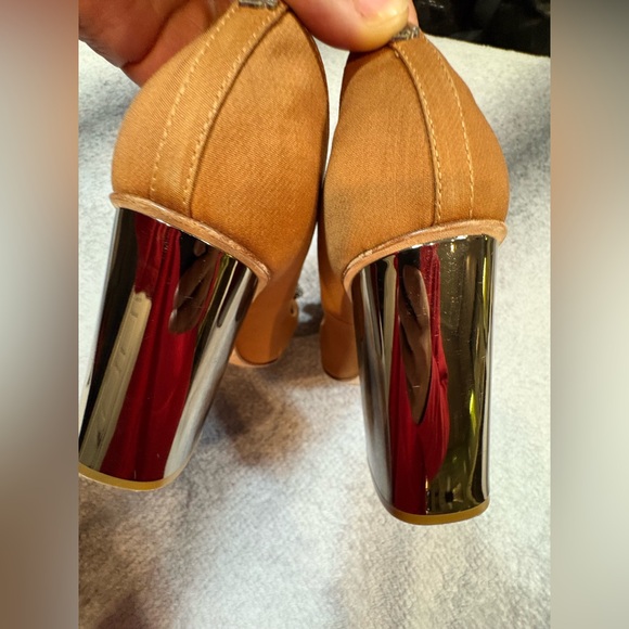 $1365 DSQUARED2 Rare Brown Black Jewel Applique Mirror Block Heels 38 7.5 - Picture 9 of 12